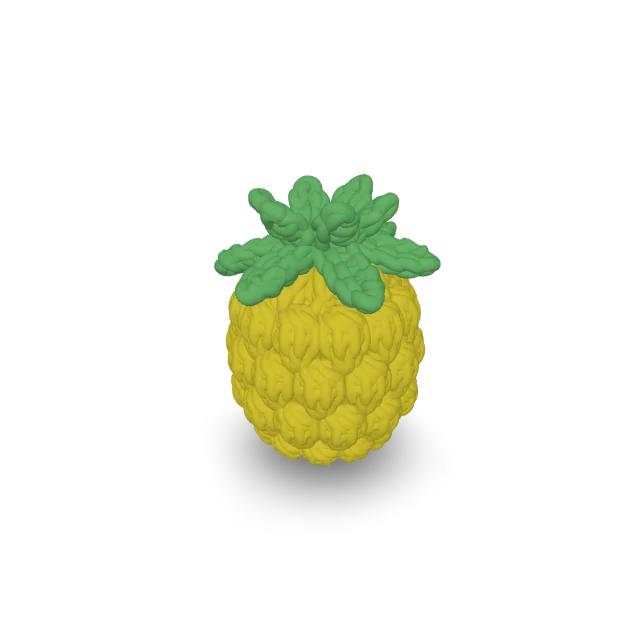 Pineapple with Leaves